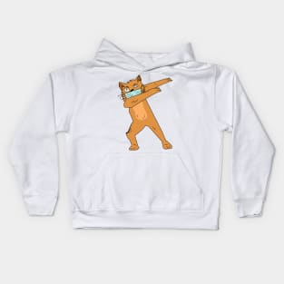 Cat dabbing move Kids Hoodie